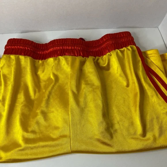 Men's Athletic Shorts in Yellow and Red - Picture 3 of 4